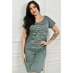 Туника BUY-TEX.RU женская домашняя, размер 48, зеленый