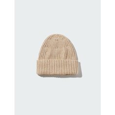 Шапка Uniqlo для мужчин и женщин, размер M/L, бежевый