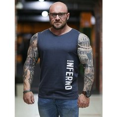 Майка Inferno Style Майка широкое плечо Inferno Style М-002-000, 1 шт., размер 2XL, темно-серый