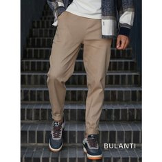 Брюки спортивные BULANTI карго зауженные, размер S, бежевый