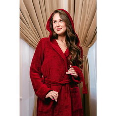 Халат для кормящих мам BIO-TEXTILES, размер 56-58, бордовый
