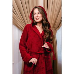 Халат для кормящих мам BIO-TEXTILES, размер 44-46, бордовый