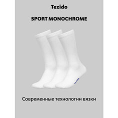 Носки Tezido, комплект, 3 пары, размер 41-46, белый
