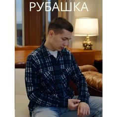Рубашка FORSA Лето-Осень 2024, размер 62/M, синий
