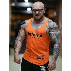 Майка Inferno Style Майка спортивная угол INFERNO style М-004-002, 1 шт., размер XL, оранжевый