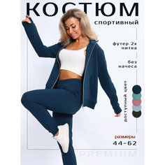 Костюм спортивный Надежда, размер 50, петроль