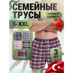 Трусы Berrak, комплект из 3 шт., размер L, мультиколор