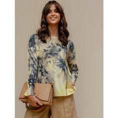 Лонгслив SAHAR, размер 52, , желтый/серый