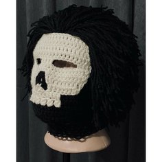 Балаклава "Death mane" DYUTOI для мужчин, размер 57-59, черный Нет бренда