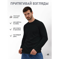 Лонгслив MUSTEAM Для мужчин, размер 56, , черный