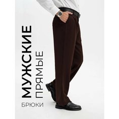 Брюки коричневые Классика, размер 48, коричневый Rebel Runway
