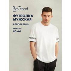 Футболка BeGood, размер 52, белый