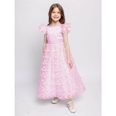 Платье Batik новый год, размер 92-98, розовые бабочки Батик