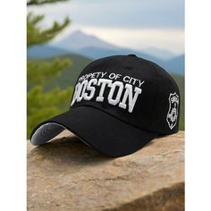 Бейсболка мужская Boston для мужчин и женщин, размер 55/60, черный Без бренда