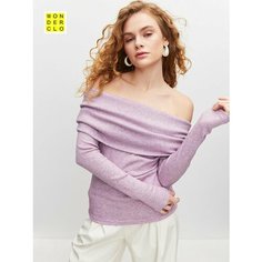 Лонгслив WONDERCLO Kft2401Rosie/, размер 48/XL, , лиловый