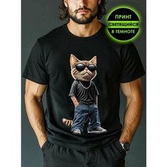 Футболка Romax Tex Коты, размер 54, черный