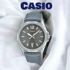 Наручные часы CASIO, голубой, серый