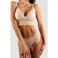 Комплект нижнего белья, размер 40-44, бежевый 1 Fami1y Style