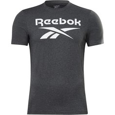 Футболка Reebok IDENTITY STACKED LOGO, 1 шт., размер L, темно-серый