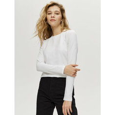 Лонгслив MARY MARY приталенный, размер M, , молочный