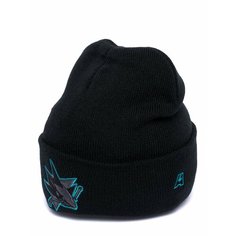 Шапка бини Atributika & Club San Jose Sharks для мужчин и женщин, размер 55-58, черный