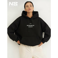 Худи NEVERLATE, размер XS/S, , черный, Черный