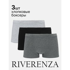 Трусы Riverenza _, размер 54, черный, серый