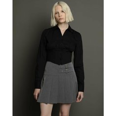 Школьная рубашка Gloria Jeans, размер 8-10л/134-140, черный