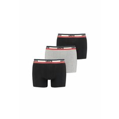 Трусы Levis, комплект из 3 шт., размер L, черный/серый Levis®