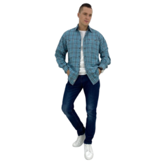 Рубашка WEST RIDER, размер 56, голубой