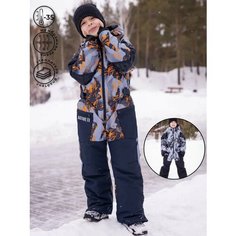 Комбинезон Batik размер 116, , черный/серый/оранжевый Батик