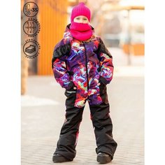 Комбинезон Batik размер 116, , розовый, черный, коричневый Батик