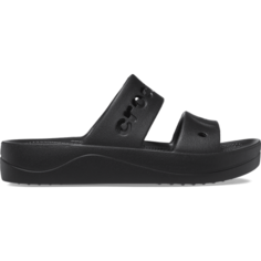 Шлепанцы Crocs Baya Platform Sandal, размер M7/W9 US, черный