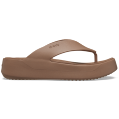 Вьетнамки Crocs Getaway Platform Flip, размер M4/W6 US, коричневый