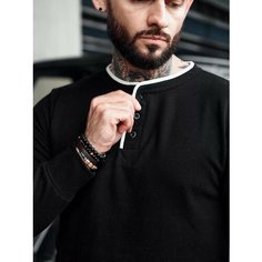Лонгслив PossRis, размер 52/2XL, , черный