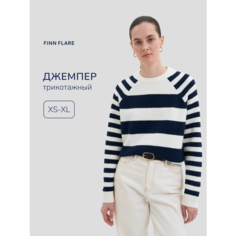 Джемпер FINN FLARE Джемпер в полоску, размер XL, , темно-синий
