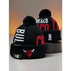 Шапка NEW ERA CHICAGO BULLS для мужчин и женщин, размер 55-60, черный
