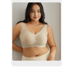 Бюстгальтер, размер 5XL, бежевый Keri Shop