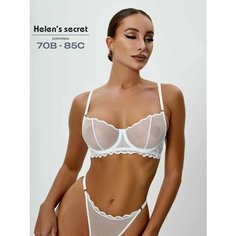Комплект нижнего белья Helens secret Зима-Весна 2025, размер 85C, белый