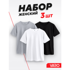 Футболка VARO, размер 2XL, черный/белый/серый