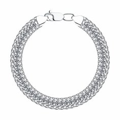 Браслет Diamant online, серебро, 925 проба, длина 19 см.