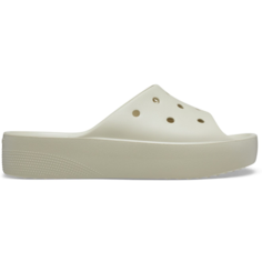Шлепанцы Crocs Classic Platform Slide, , размер W10 US, бежевый