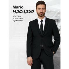 Костюм классический Mario Machado Slim Fit, размер 52/176, черный