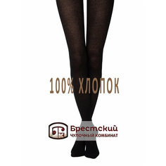Колготки Брестский Чулочный Комбинат 100% Хлопок, черный