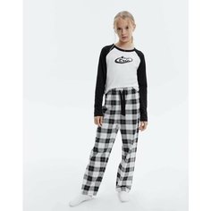 Пижама Gloria Jeans, размер 10-12л/146-152, белый/черный