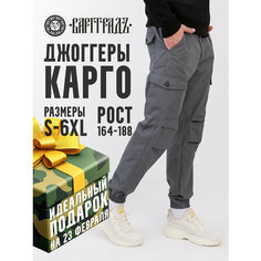 Брюки джоггеры Варгградъ, размер 2XL(188), серый