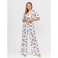 Пижама BUY-TEX.RU женская с брюками, размер 48, белый