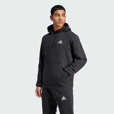 Худи adidas Essentials Fleece Hoodie, размер L, , black/white