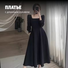 Платье , размер S, черный Huashingting