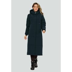 Пальто DIMMA fashion studio Атесса, размер 50, сине-зеленый